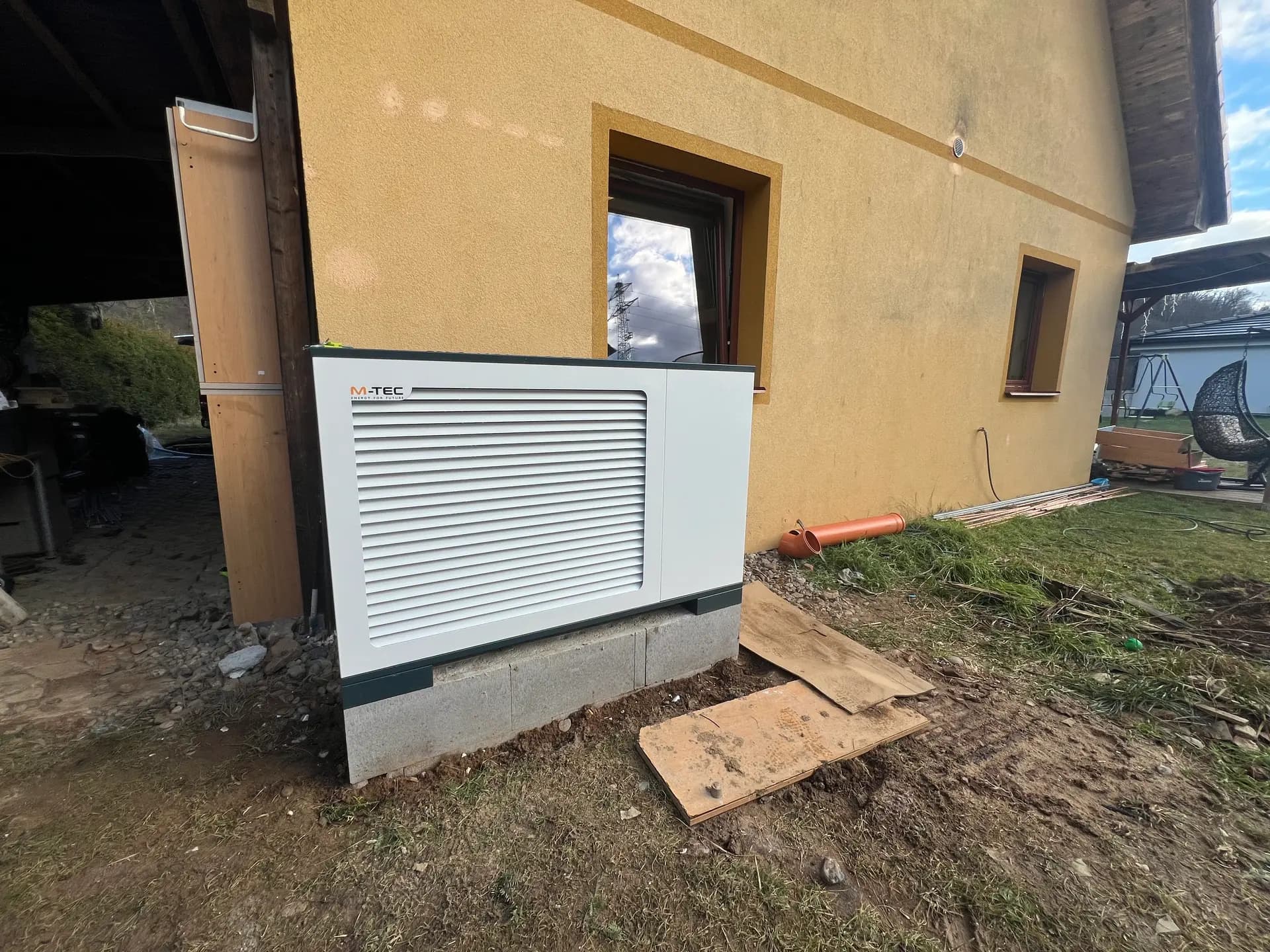 Instalace tepelného čerpadla M-TEC